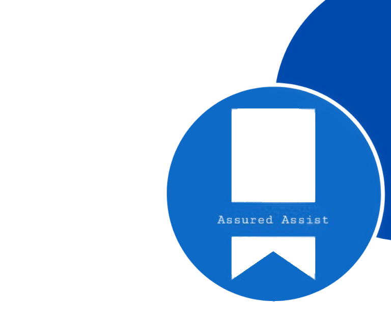 White-Blue-Customer-Service Assured Assist Banner Logo